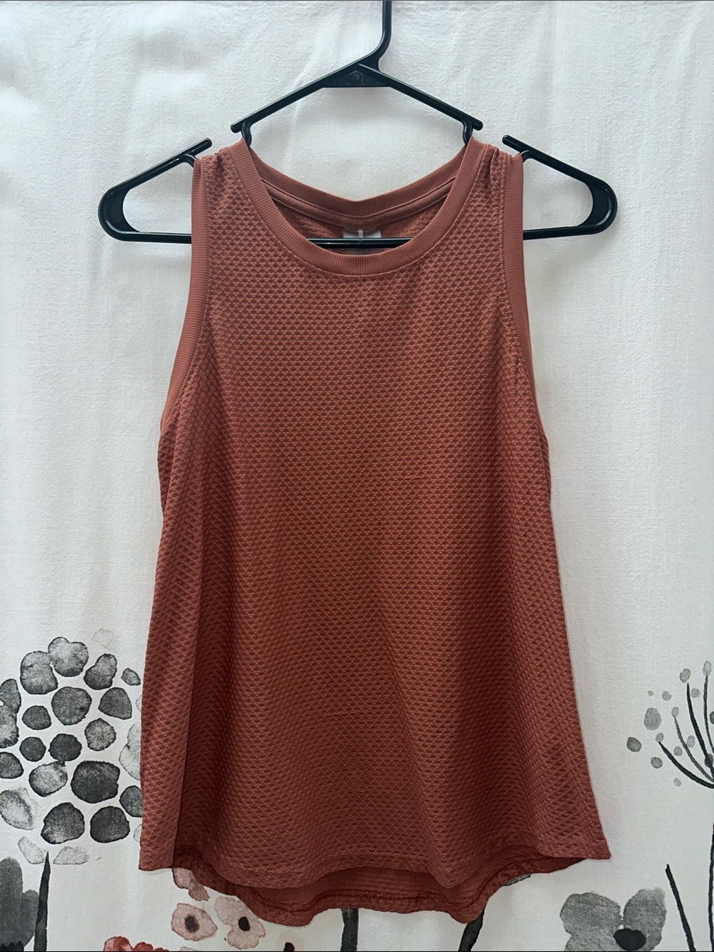 CALIA by Carrie Underwood Textured Sleeveless Tank in Terracotta